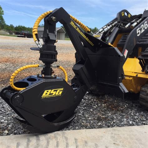 grapple mini skid steer|mini skid steer quick attach.